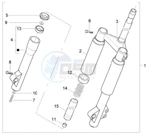 Liberty 50 2t RST ptt (CH) Switserland drawing Front Fork