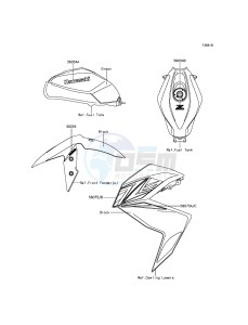 Z300 ABS ER300BGF XX (EU ME A(FRICA) drawing Decals(Green)