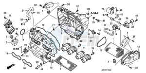 CBF600NA9 UK - (E / ABS MKH) drawing AIR CLEANER