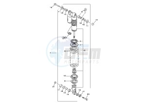 YZ 250 drawing REAR SHOCK ABSORBER