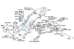 XCITING R500I drawing Frame Body