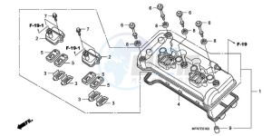 CB1000RA9 Australia - (U / ABS) drawing CYLINDER HEAD COVER