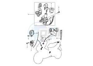 YQ AEROX 100 drawing ELECTRICAL DEVICES