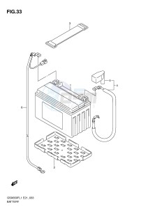 GSX650F (E21) Katana drawing BATTERY (GSX650FL1 E24)