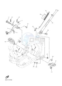 WR250F (2GBC 2GBD 2GBE) drawing STAND & FOOTREST