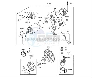 ZZR 600 (EU) drawing STARTING MOTOR