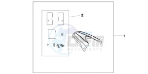 CB600FA9 Spain - (SP / ABS 25K) drawing REAR SEAT COWL R-320P