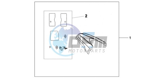 REAR SEAT COWL R-320P