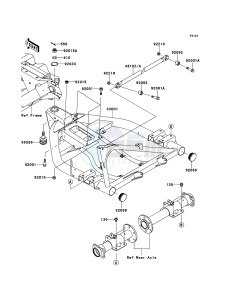 MULE_610_4X4 KAF400ADF EU drawing Swingarm