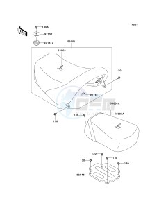 VN 1500 B [VULCAN 88 SE] (B1-B3) N8FA drawing SEAT