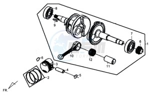 FIDDLE II 50 drawing CRANKSHAFT