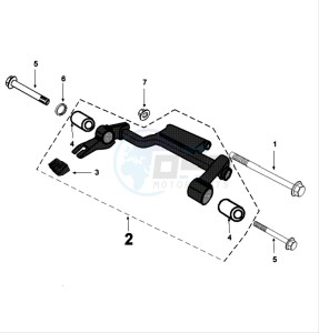 Tweet 125 V drawing ENGINEMOUNT