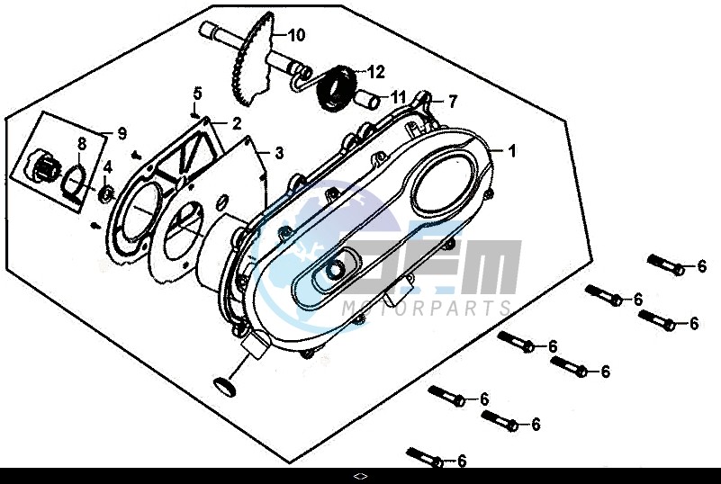 L. CRANK CASE COVER