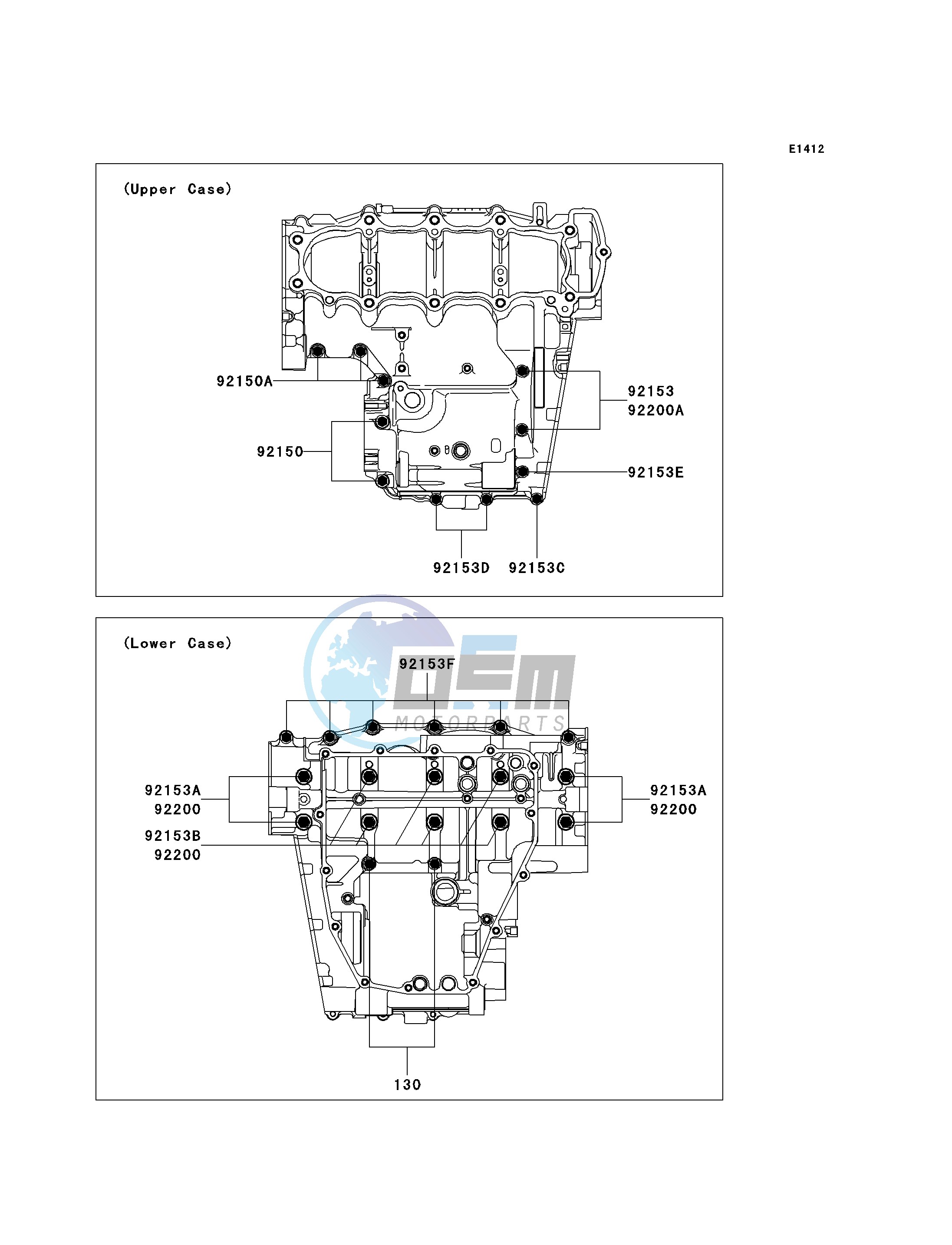 CRANKCASE BOLT PATTERN