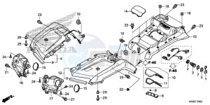 TRX500FM1H TRX500 ED drawing FRONT FENDER