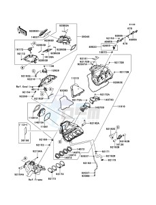 NINJA_ZX-10R_ABS ZX1000KBF FR GB XX (EU ME A(FRICA) drawing Air Cleaner