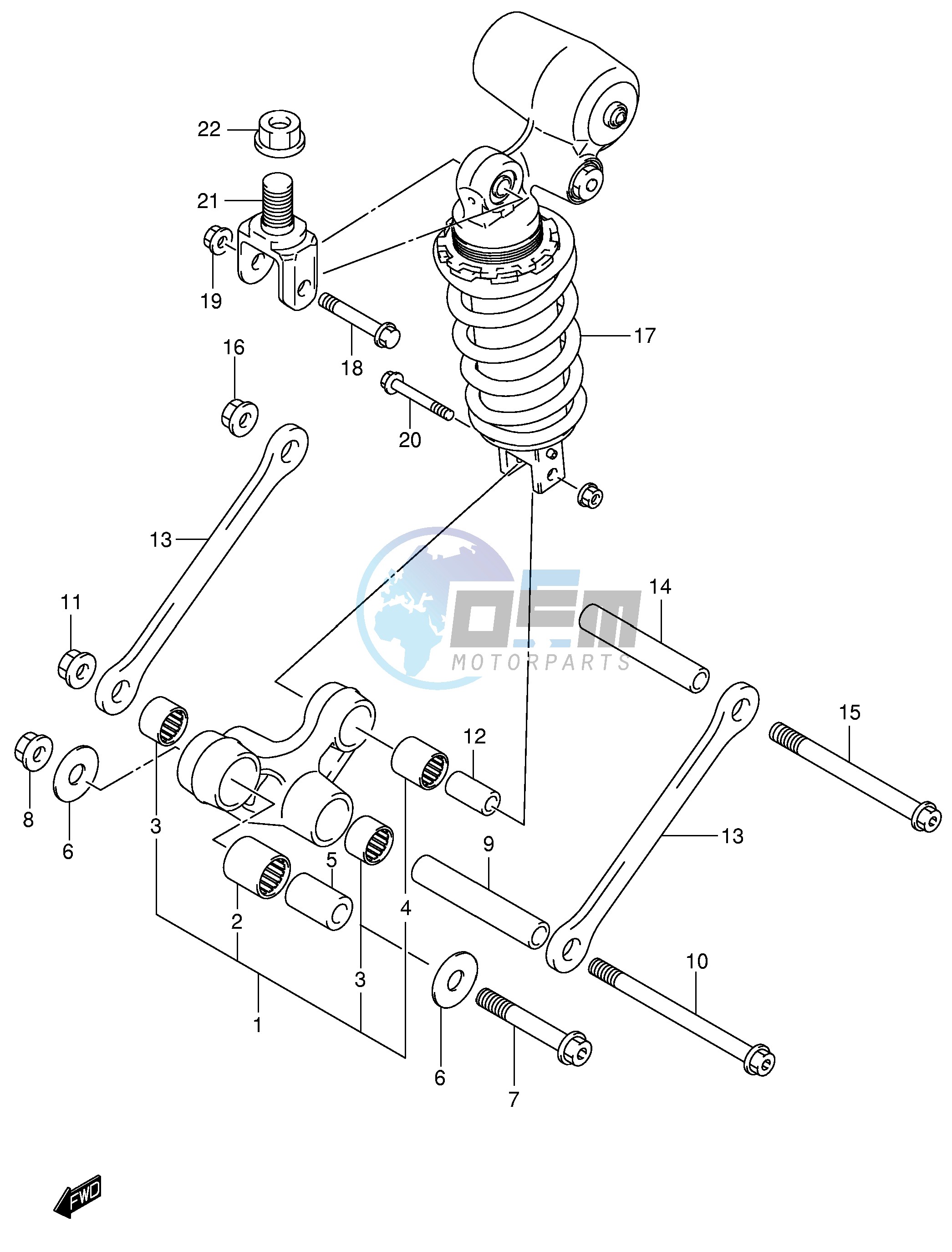 REAR CUSHION LEVER