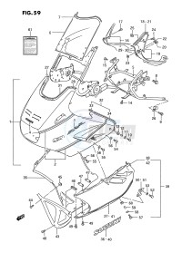 GSX1100 (E2) drawing COWLING (MODEL J 9WV)