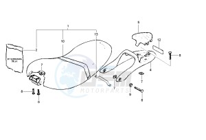 Liberty 125 drawing Saddle