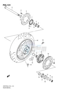 GSR750 (E21) drawing REAR WHEEL (GSR750AUEL2 E21)