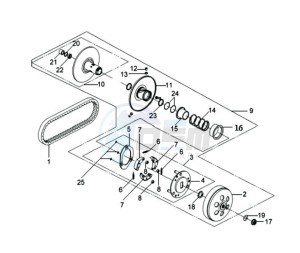 GTS 250 EURO 2 drawing CLUTCH