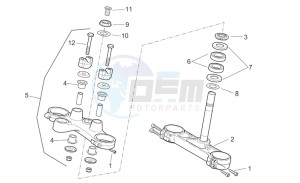 Pegaso Strada-Trail 650 ie drawing Steering - Trail Version