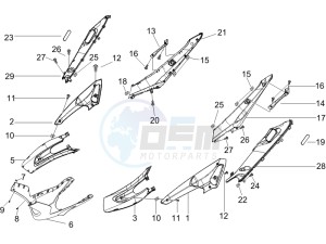 Runner 125 VX 4t Race e3 drawing Side cover - Spoiler