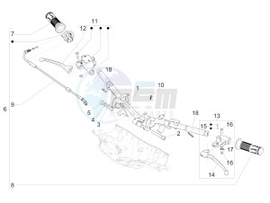 SPRINT 50 4T 4V NOABS E2 (EMEA) drawing Handlebars - Master cil.