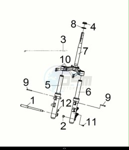 JOYMAX Z+ 125 (LW12W2-EU) (E5) (M1) drawing STRG. STEM