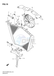 GSX-R1000 (E2) drawing RADIATOR