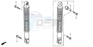 NSS250 JAZZ drawing REAR CUSHION