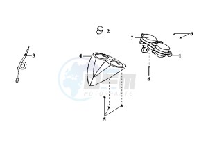 EURO MX E2 - 125 cc drawing DASHBOARD UNIT