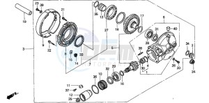 VT750CA drawing FINAL DRIVEN GEAR