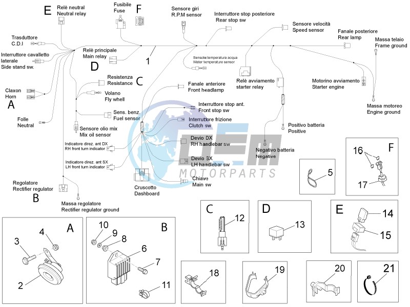 Front electrical system