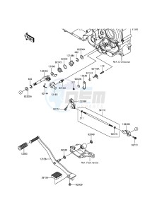 VULCAN_1700_VOYAGER_ABS VN1700BDF GB XX (EU ME A(FRICA) drawing Gear Change Mechanism