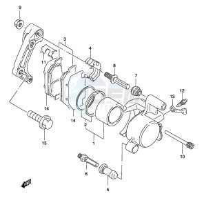 GZ250 (P19) drawing FRONT CALIPER