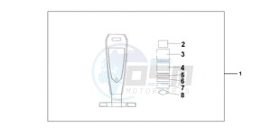 VT750C9 E / MKH MME drawing LEATHER TANK BELT