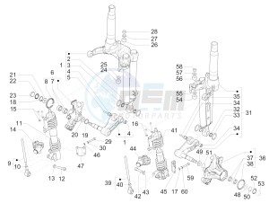 MP3 300 LT BUSINESS - SPORT ABS - ENJOY (EMEA) drawing Fork's components (Mingxing)