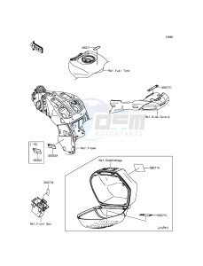 1400GTR ABS ZG1400EFF FR GB XX (EU ME A(FRICA) drawing Labels