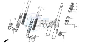 PK50S drawing FRONT FORK