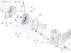 946 150 4T 3V ABS ARMANI (APAC) (A, C) drawing Flywheel magneto cover - Oil filter