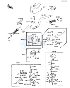 KLF 110 A [MOJAVE 110] (A1-A2) [MOJAVE 110] drawing HANDLEBAR