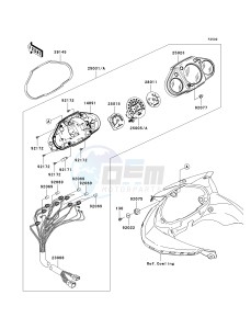 EX250 J [NINJA 250R] (J8F-J9FA) J8F drawing METER-- S- -