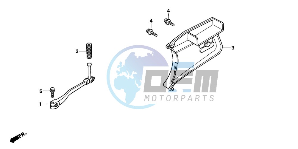 PEDAL/KICK STARTER ARM