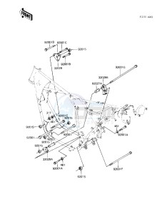 KZ 550 A (A3-A4) drawing FRAME FITTINGS -- 82-83 A3_A4- -