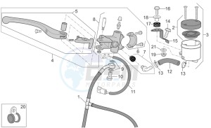 RSV 2 1000 drawing Front master brake cilinder