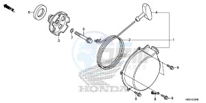 TRX420FA1H TRX420 ED drawing RECOIL STARTER