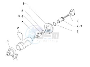 Liberty 125 4t 2v ie e3 (Vietnam) Vietnam drawing Locks