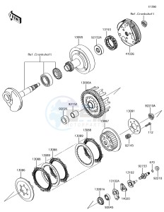 KLX110 KLX110CJF EU drawing Clutch