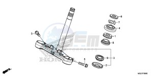 CB500XAE CB500X ABS UK - (E) drawing STEERING STEM